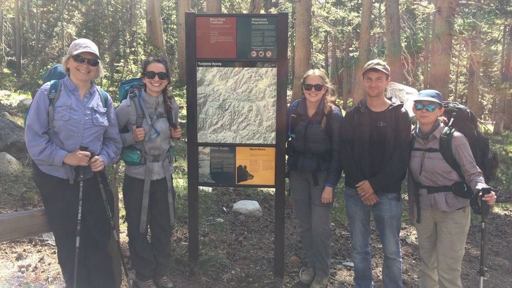 Group shot at the beginning of the trail head